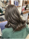 【ブルベ夏】ブリーチ無しアッシュグレージュ