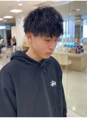 ツイストスパイラルシャドウパーマ波巻き無造作銀座メンズパーマ