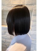 大人可愛い！まとまり黒髪/髪質改善/ボブ/切りっぱなしボブ