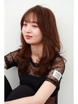 ポイントファイブバイソレイユ 小松店.5 by SOLEIL) ロングレイヤーフェイスレイヤー抜け感カール