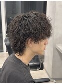 MEN’S HAIR/サーフカール/刈り上げセンターパート
