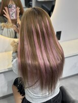 ラピス 福岡天神店(Lapis) 自毛が明るくなりきらなかった人!ハイライトエクステ