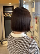アコロン(acoron)&nbsp;ワンレンボブ/艶髪アッシュブラウン