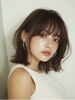 エフバイラブランシュ 大宮東口店(ef by La Blanche)の写真/前髪と顔周りの+aのデザインで叶える小顔カット!毛流れも美しいヘアーに［大宮/ショート/顔周り/韓国］