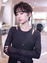 アンスリウム 箕面萱野(Anthurium)&nbsp;ミディアムレイヤー/大人可愛い/髪質改善/シースルーバング