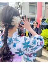 バサラ 大阪なんば店(VASARA)&nbsp;大阪なんば/小紋ヘア/着物ヘア/卒業式ヘア/成人式ヘア