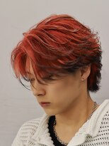 メンズフィール 心斎橋(MEN'S FEEL)&nbsp;MEN’S/フェザーパーマ/ニュアンスウルフ/エンドカラー/心斎橋