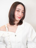 ラフィス ヘアー リーベ 京都駅前店(La fith hair liebe)&nbsp;【La fith】顔回りレイヤー×内巻きワンカール×センターパート