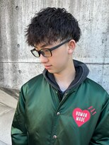 ヘアデザイン アンジェロカフェ(Hair Design Angelo cafe) メンズツイストスパイラルパーマ【20代30代40代】
