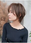 【GEEKS渋谷】ナチュラルショートウルフ/レイヤー/小顔/秋カラー