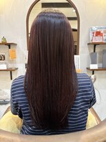 ヴィアンカ(Vianca)&nbsp;髪質改善ストレート×ボルドーブラウン