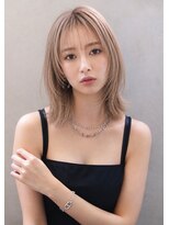アリュールヘアー ヴィヴィ(ALLURE hair vivi)&nbsp;【ALLURE】レイヤーカット_レイヤーボブ_ミルクティーベージュ