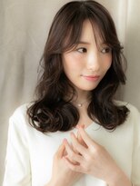 カバーヘア ブリス 志木南口駅前店(COVER HAIR bliss)&nbsp;韓国巻き毛先パーマヨシンモリヘアロングウルフカット30代40代W