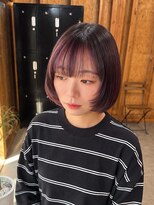 アフターニュース 新潟(afternews)&nbsp;ボブ/インナーパープル/ブリーチ/ダブルカラー/新潟