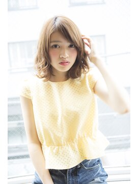 サロンドミルク 原宿(salon de MiLK) 【salon de MiLK原宿】大人かわいいゴールドベージュボブ