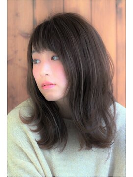 ヘアーロギア 栄店(hair LOGiA) ★hair LOGIA★ 〇3Dカラー 抜け感 小顔ミディアム