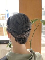 ヘアアンドメイク アール(hair＆make R)&nbsp;面のあみあみアップ