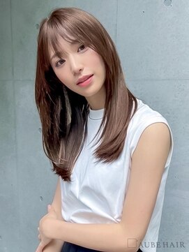 オーブ ヘアー リヒト 松本店(AUBE HAIR licht) 20代・30代_髪質改善/顔回りレイヤーロング