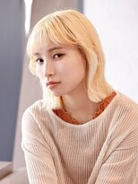 エムスラッシュ ソル センター南(M.SLASH SOL)&nbsp;韓国風/金髪/ブリーチオンカラー/オン眉/韓国風/SOLセンター南