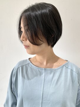 【FOLK】カットで透明感☆似合わせ丸みショート♪