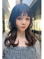 クーエフー(coo et fuu)&nbsp;10代20代30代40代50代　前髪　ゆるふわセミロング　姫カット藤