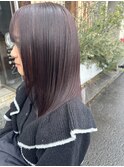 ピンクブラウン/美髪カラー/髪質改善トリートメント