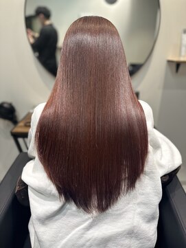 アパートメント オブ ソロン 市川(The Apartment of Solon) 再整ケアカラー(髪質改善タイプ)　チェリーレッド/大人ガーリー