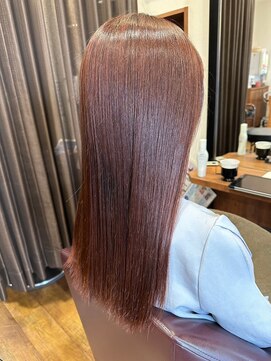 美容室ヒラトヤ 仙北店 大人可愛い透明感立体感スカーレット×エアストレート