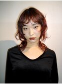 【mai 】red brown ポイントカラー/ グラデーションカラー