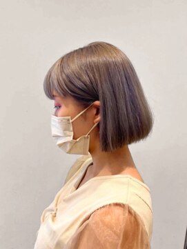 パーク(PARK.umeda) シルバーベージュ×ボブ