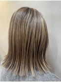 【白髪ぼかし】脱白髪染めハイライト