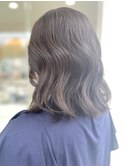 伸ばしかけミディアム×ショコラブラウン