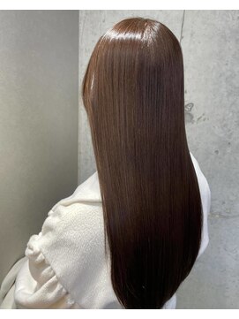 ネイビー 博多(NAVY) 【髪質改善】透明感カラー