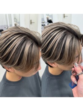 エゴル ナゴヤサカエ(ENGOL NAGOYA SAKAE) 【朝日大夢】メンズバレイヤージュ/ハイトーンカラー