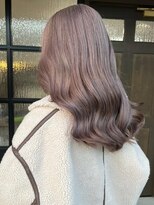 スト 静岡鷹匠(sto) 大人シアーベージュミニウルフボブミディアムレイヤー