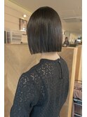 地毛風カラー/切りっぱなしボブ[船橋駅/ボブ]