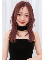 ウルヘアー 緑地公園(ulu hair)&nbsp;セミロングレイヤーカットストレートロングウルフカットうる艶