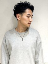 レトン 銀座(leton)&nbsp;サーフカール/フェザーパーマ/刈り上げセンターパート/メンズ