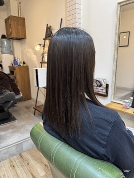 メンズベリーロングストレート