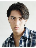 バイフィフス 原宿/表参道(by fifth)&nbsp;原宿フェザーパーマメンズパーマセンター分けウルフツーブロック