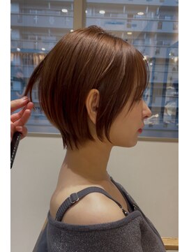 ロンドブルーム 天神大名店(Lond Bloom) イメチェンショート外ハネボブ美髪似合わせカットダークアッシュ