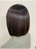 BREK/20代30代40代大人ヘア/髪質改善/斜めバング/デザインカラー