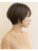20代30代40代50代/くびれレイヤーショートボブ/小顔効果