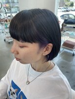カッツ 駅家店(CUT S)&nbsp;ぷつっとミニボブ×紫インナー