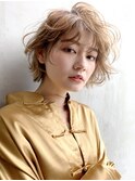 カジュアルウェーブ_ココアブラウンフリンジウェーブ_57496