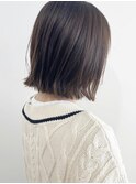 切りっぱなしの前下がりボブ□スモーキーブラウン<noah四条>