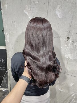 スリー 横浜(THREE) ピンクブラウン/春カラー/髪質改善