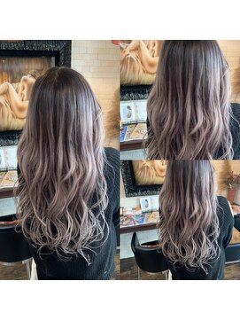 ボアップ 新居浜店(boappu) #グラデーション #カラー #プルエクステ #グレー #グレージュ