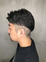 インタークロス&nbsp;20代30代40代メンズビジネスツーブロックアッシュブラック