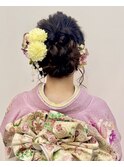【成人式ヘア】ふわふわアップ　　畑瀬彩華
